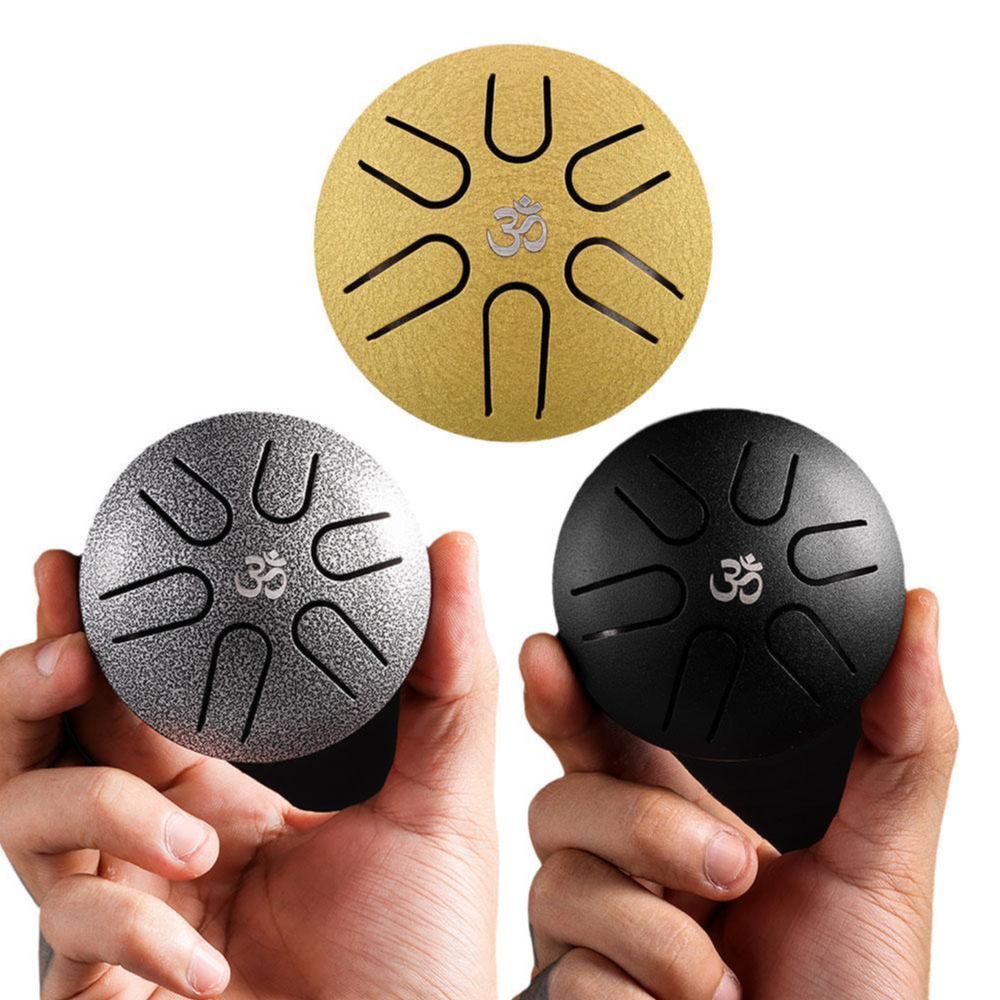 Tongue Drum Steel - HLURU 3 Inches Steel Tongue Drum