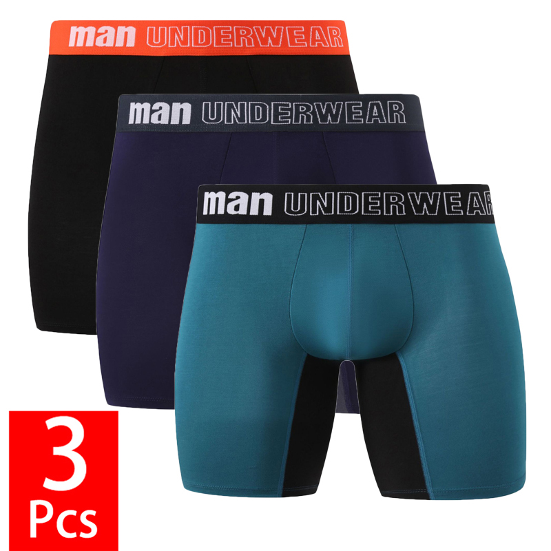 Didgeridoo Bamboo - 3PCS/lot Large Size Mid-rise Men Panties