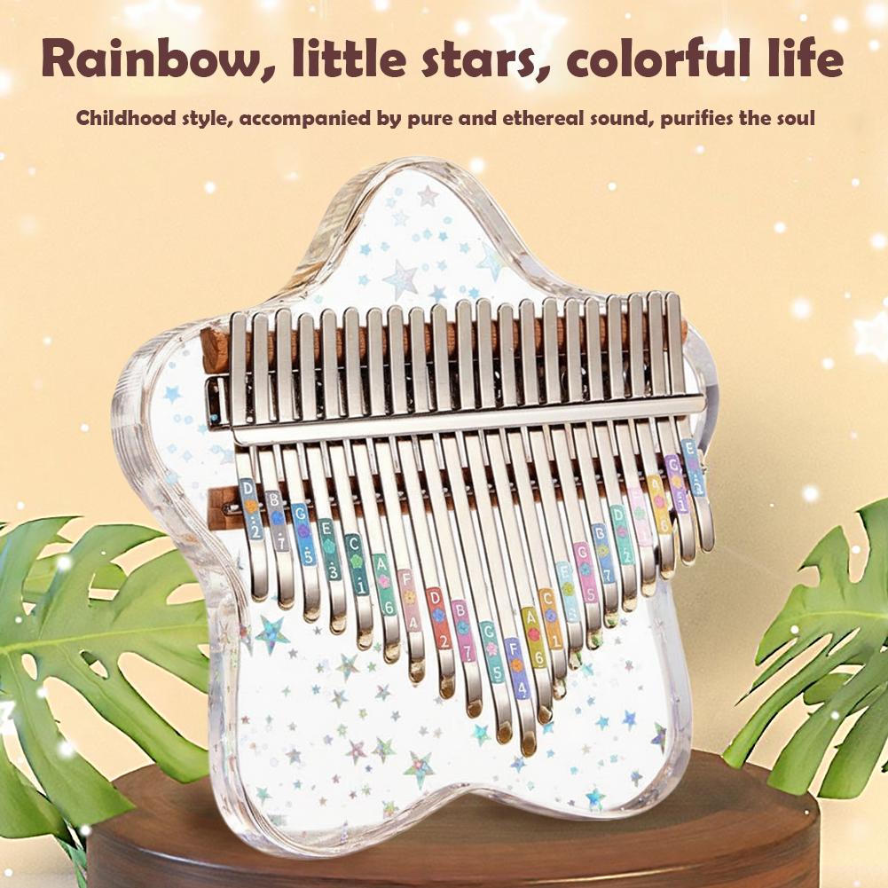 Musical Instrument African - 21/17 Keys Portable Finger PianoCrystal Clear