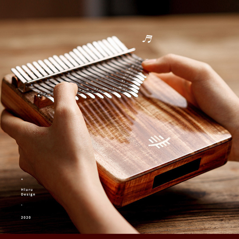 Musical Instrument African - Hluru Kalimba 17 Keys with Hole