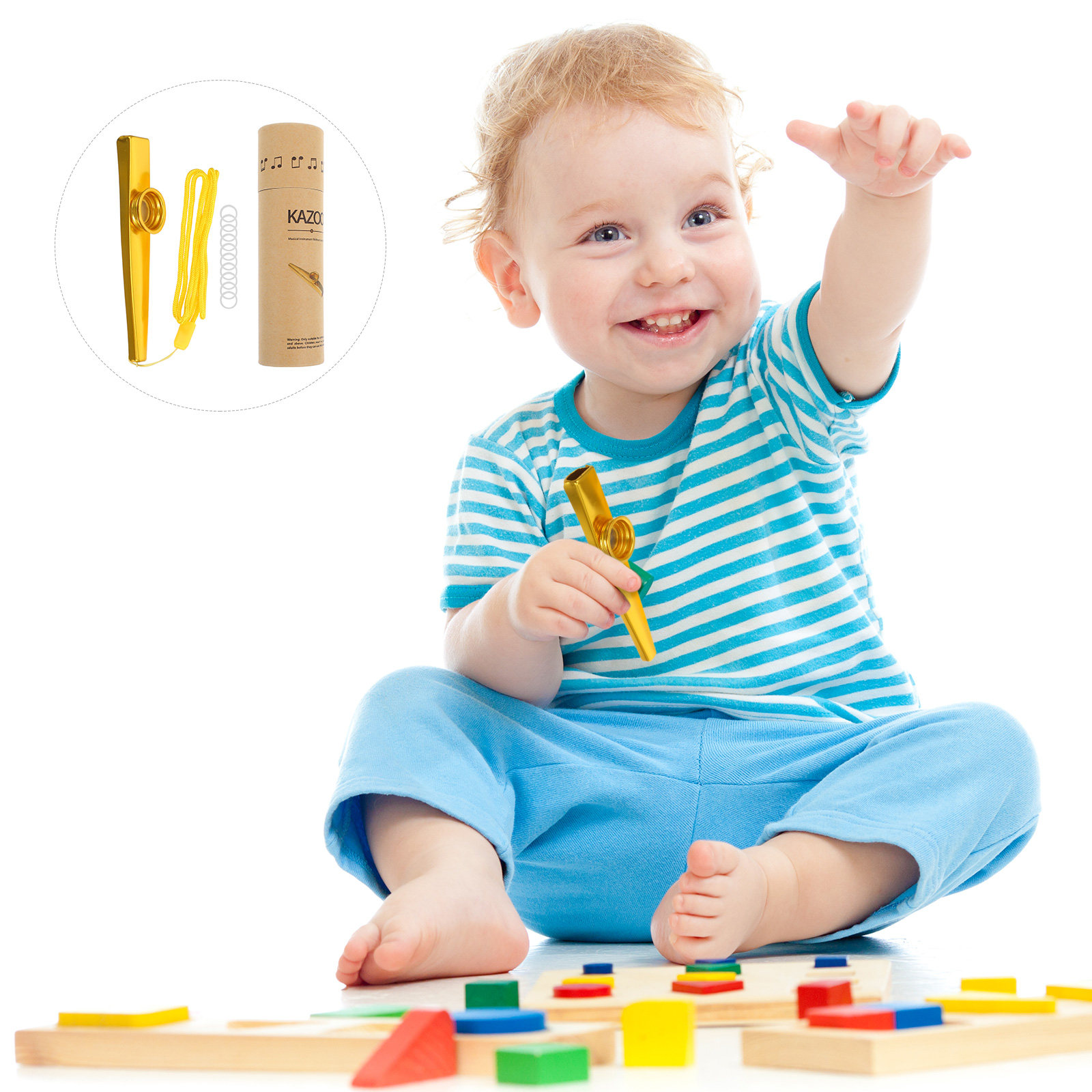 Musical Instrument Kazoo - 1Set Metal Kazoo Set Portable Kazoo