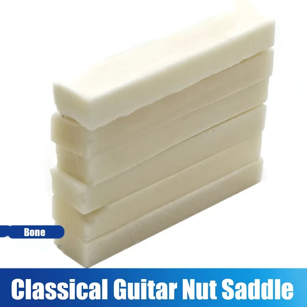 Musical Instrument Mandolin - 6 PCs Raw Bone Guitar Nut