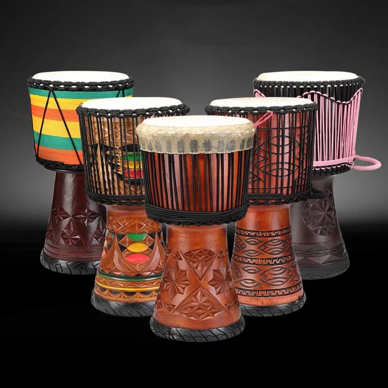 Musical Instrument African - 12 Inch Djembe Mahogany African Drum
