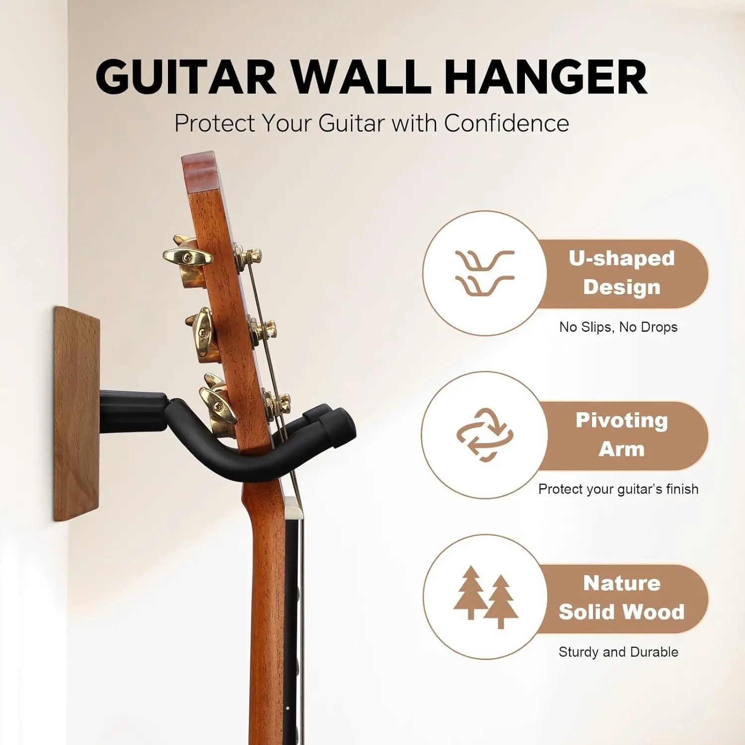 Wall Mount Guitar Hook Hanger  - Musical Instrument Bass recension och pris