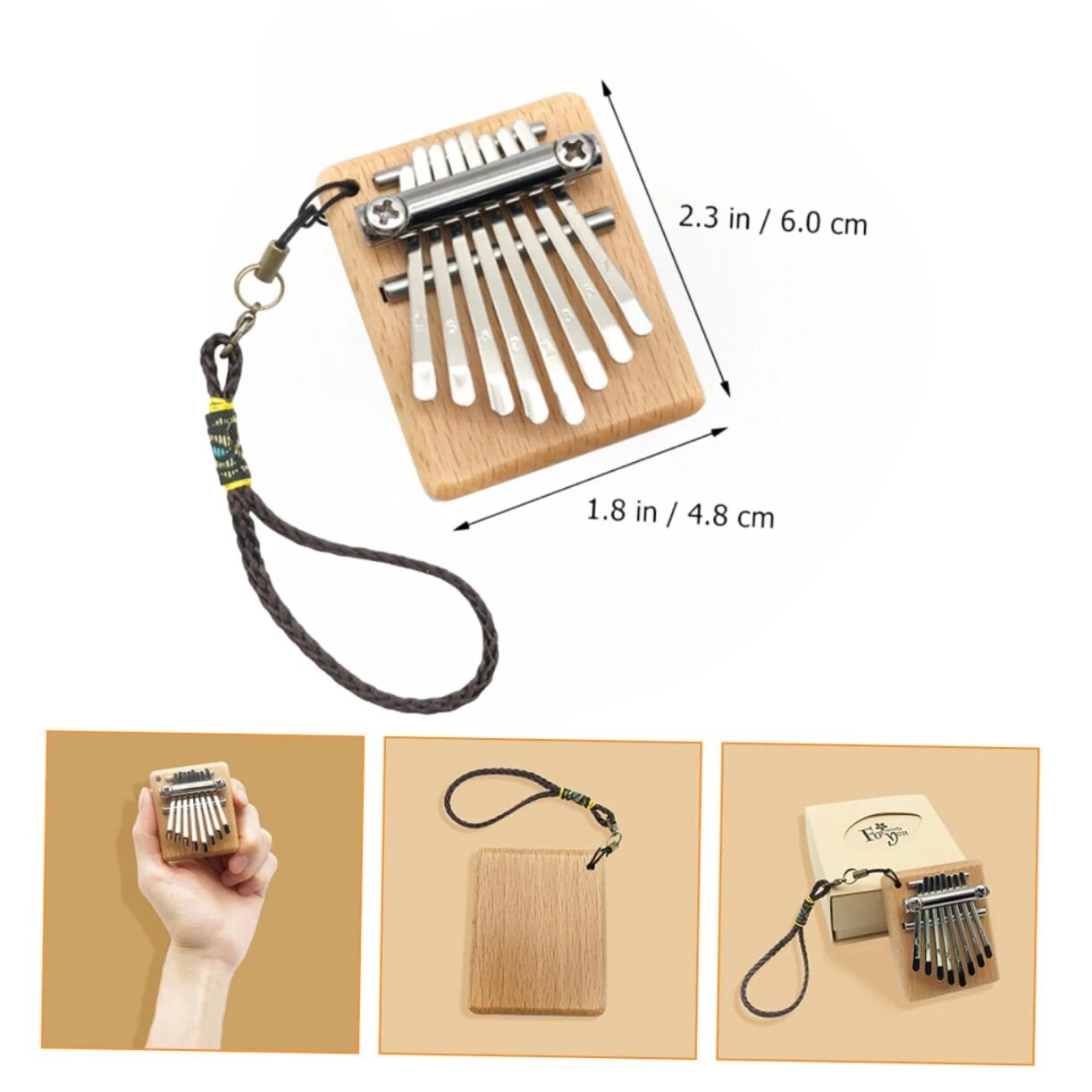 Miwayer Mini Kalimba 8 Key Thu - Musical Instrument African recension och pris