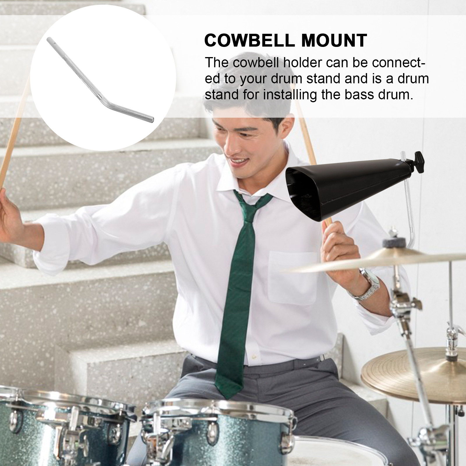 Metal Cowbell Bracket Wear Res - Musical Instrument Kit recension och pris