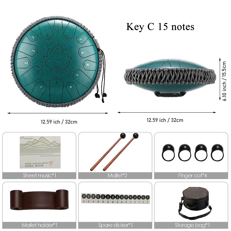 Hluru Glucophone Steel Tongue  - Musical Instrument Kit recension och pris