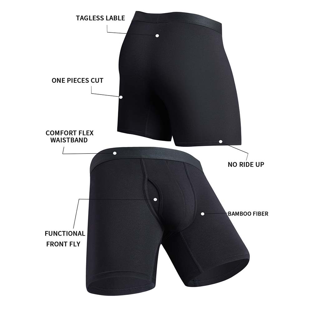 8Pcs Bamboo Fiber Boxers Man B - Didgeridoo Bamboo recension och pris