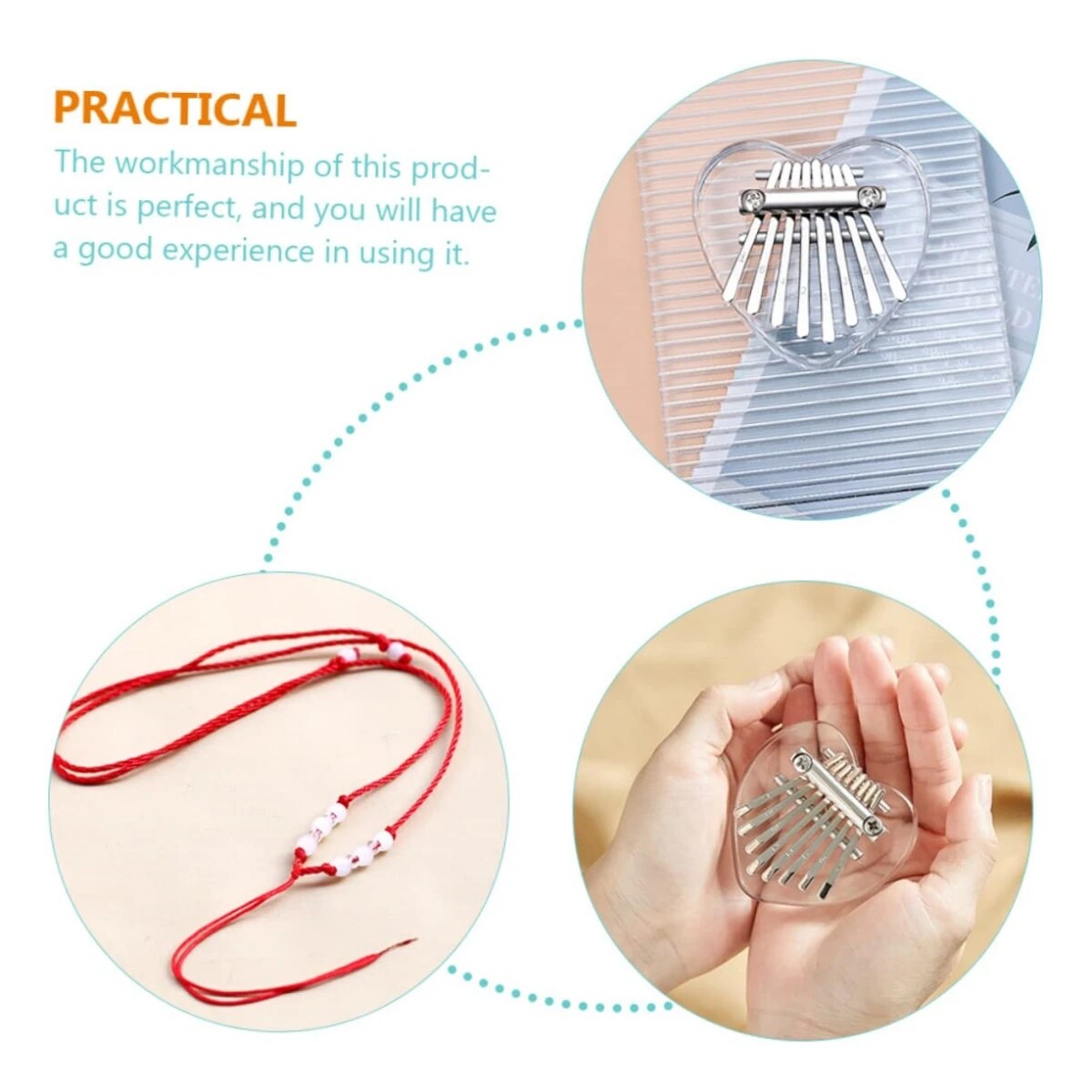 Miwayer 8 Keys Mini Kalimba Ra - Musical Instrument African recension och pris