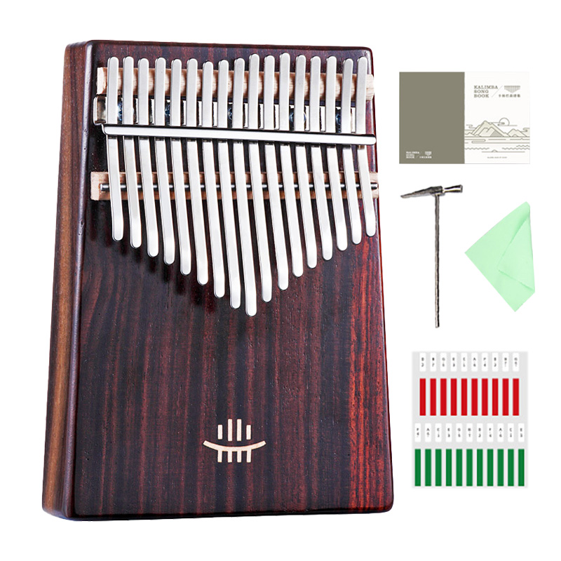 Hluru Kalimba 17 Keys with Hol - Musical Instrument African recension och pris