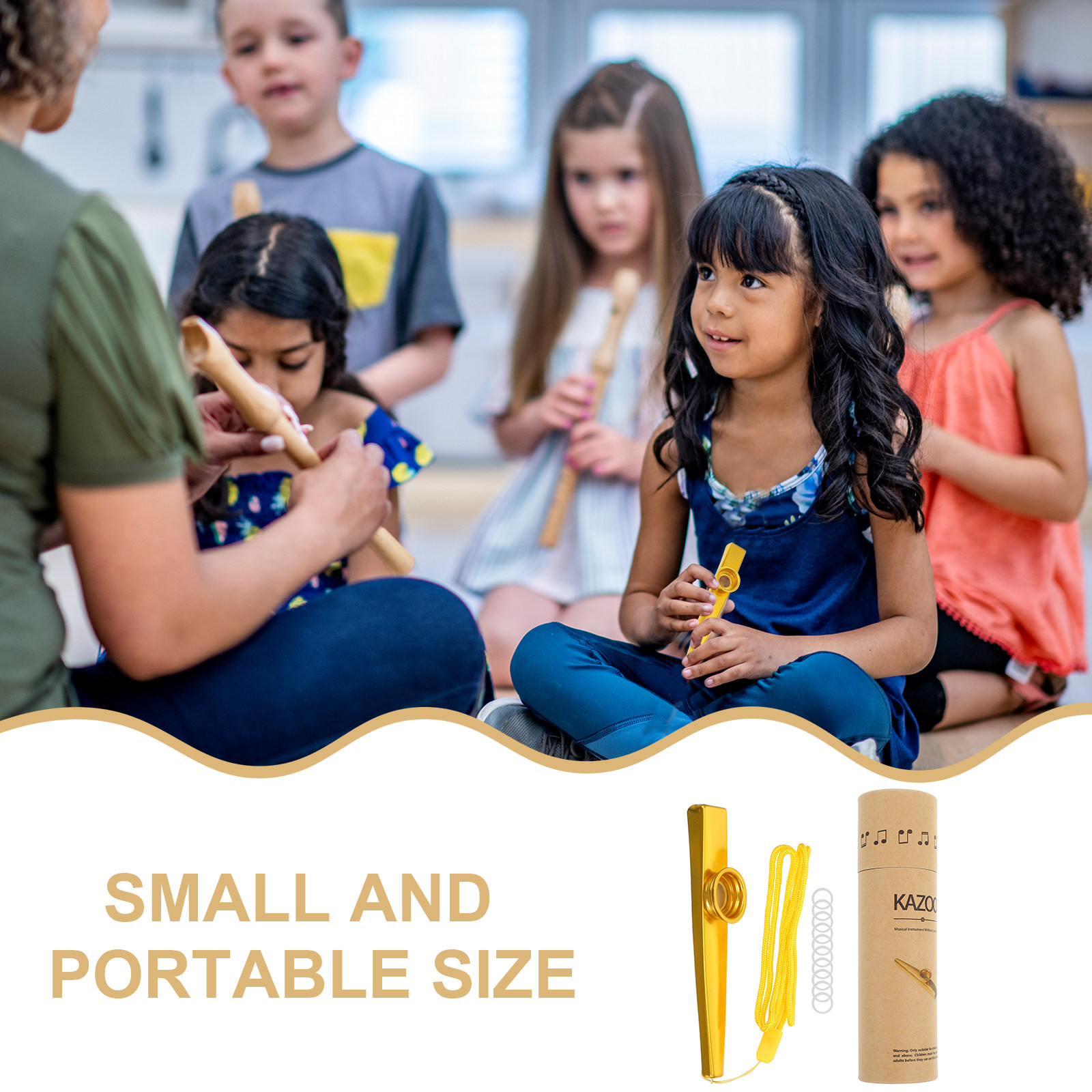 1Set Metal Kazoo Set Portable  - Musical Instrument Kazoo recension och pris