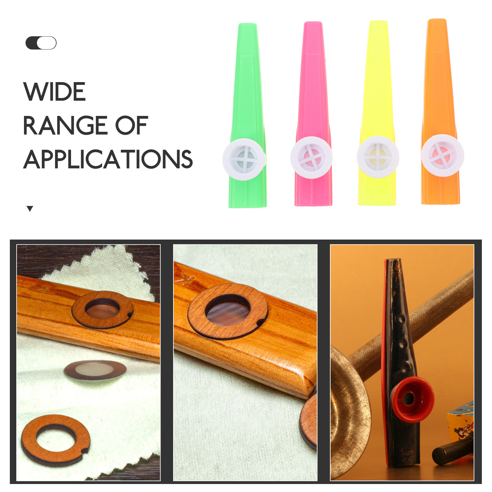 24Pcs Plastic Kazoos Assorted  - Musical Instrument Kazoo recension och pris