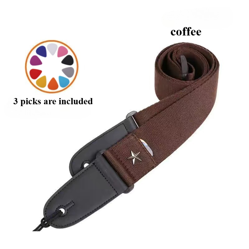 Embroidered Cross Guitar Strap - Musical Instrument Bass recension och pris