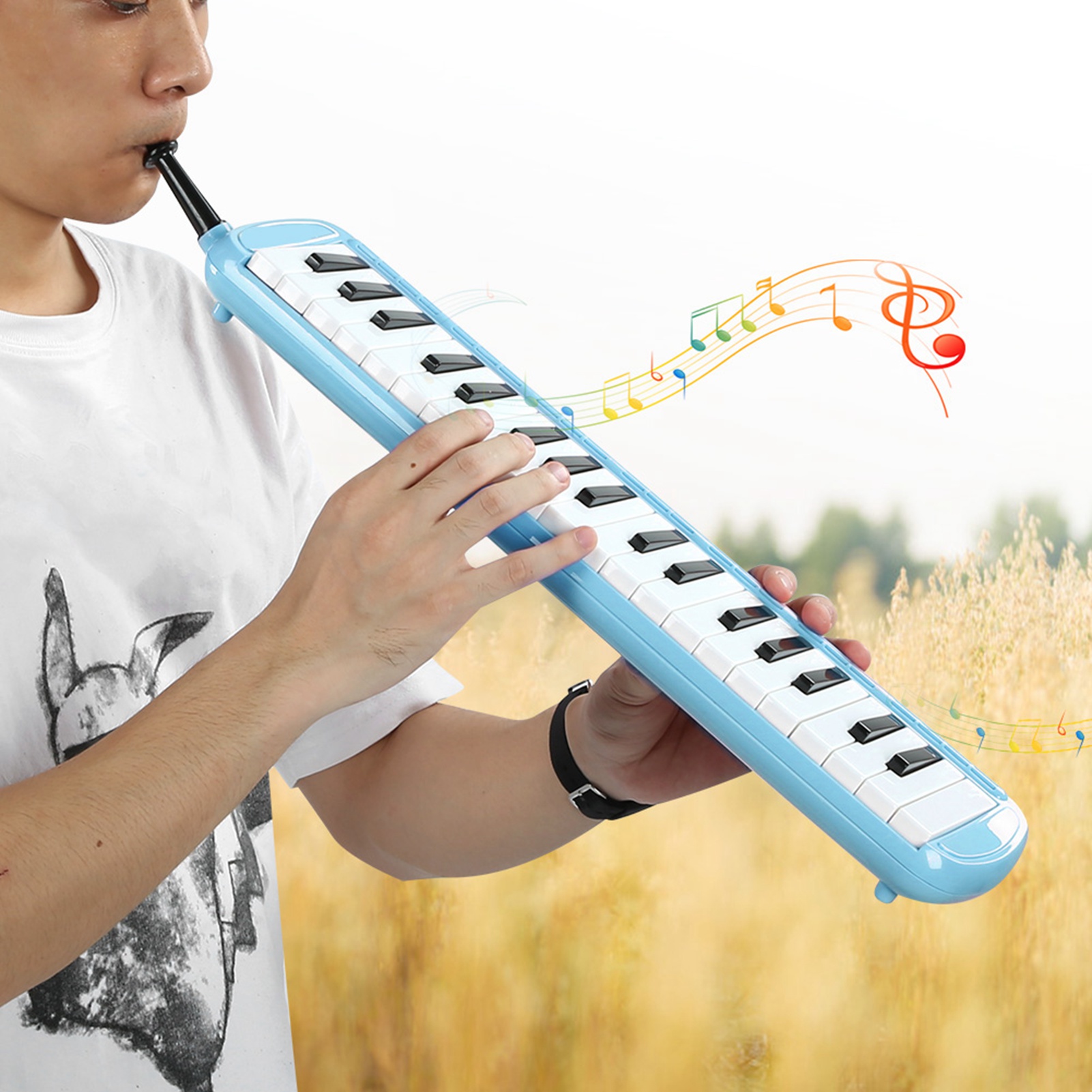 Melodica 37 Key Wind Musical I - Musical Instrument Reed recension och pris