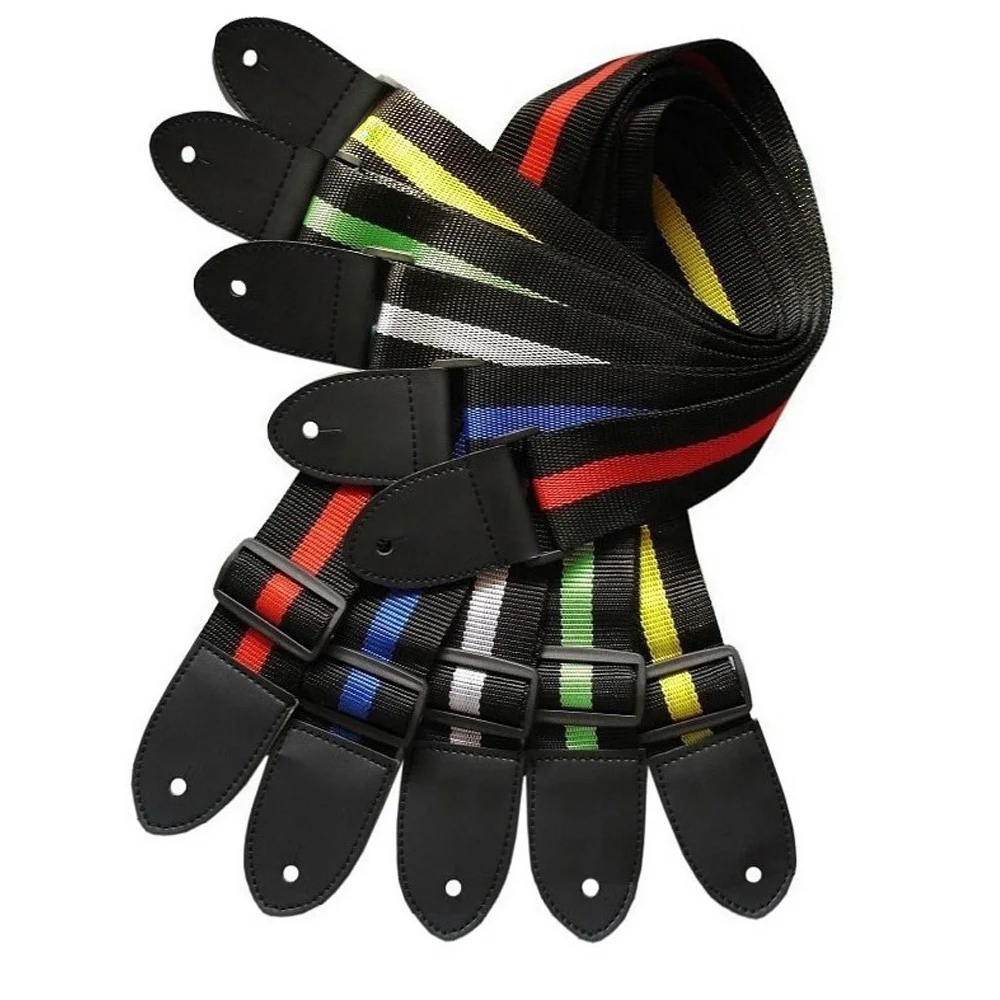 Guitar Strap Colourful Stripe  - Acoustic Guitar Dreadnought recension och pris