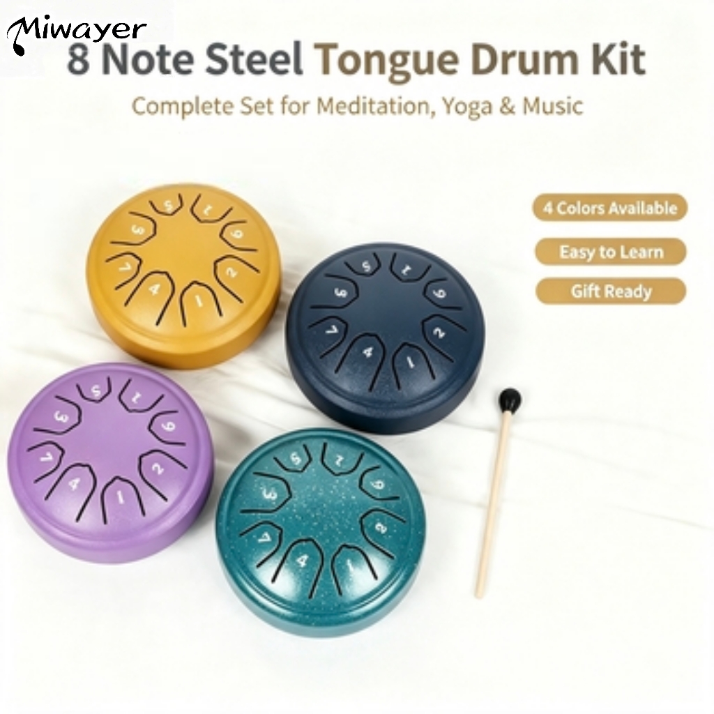 Miwayer 8 Tone 4.5 Inch Steel  - Tongue Drum Steel recension och pris