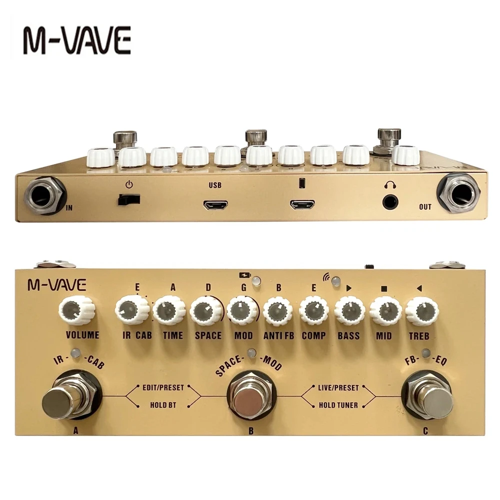 M-vave Cube BABY Rechargeable  - Acoustic Guitar Dreadnought recension och pris