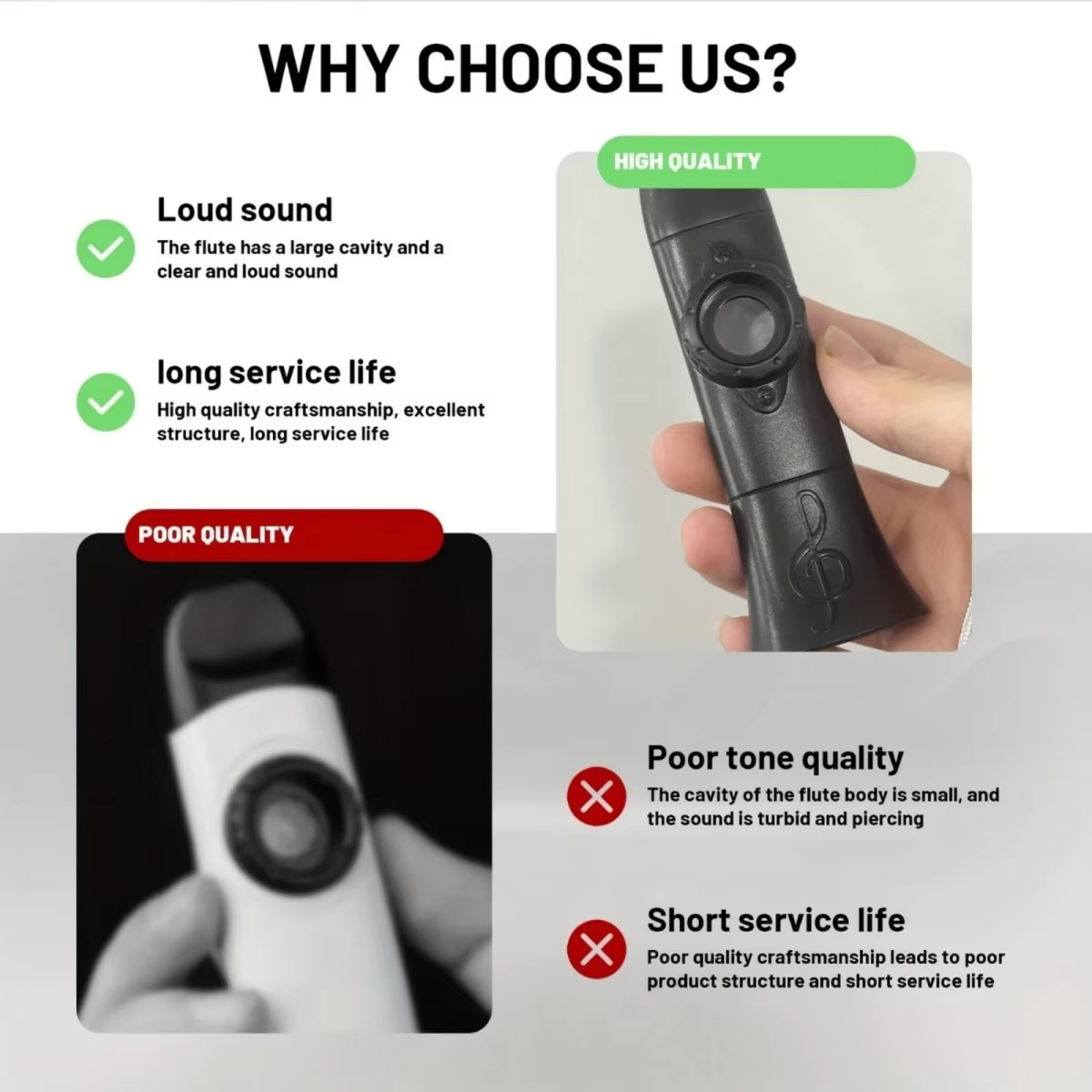 Miwayer Compact Lightweight Ka - Musical Instrument Kazoo recension och pris